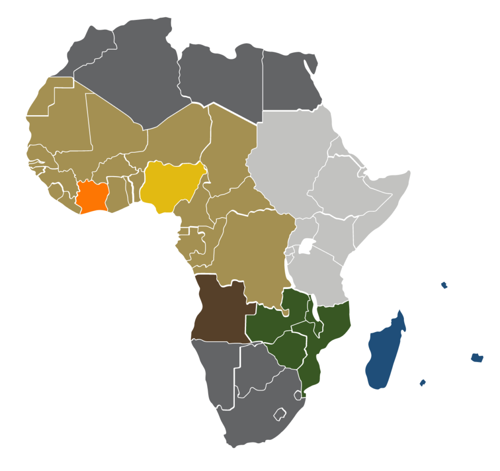 IAM African Regions Map